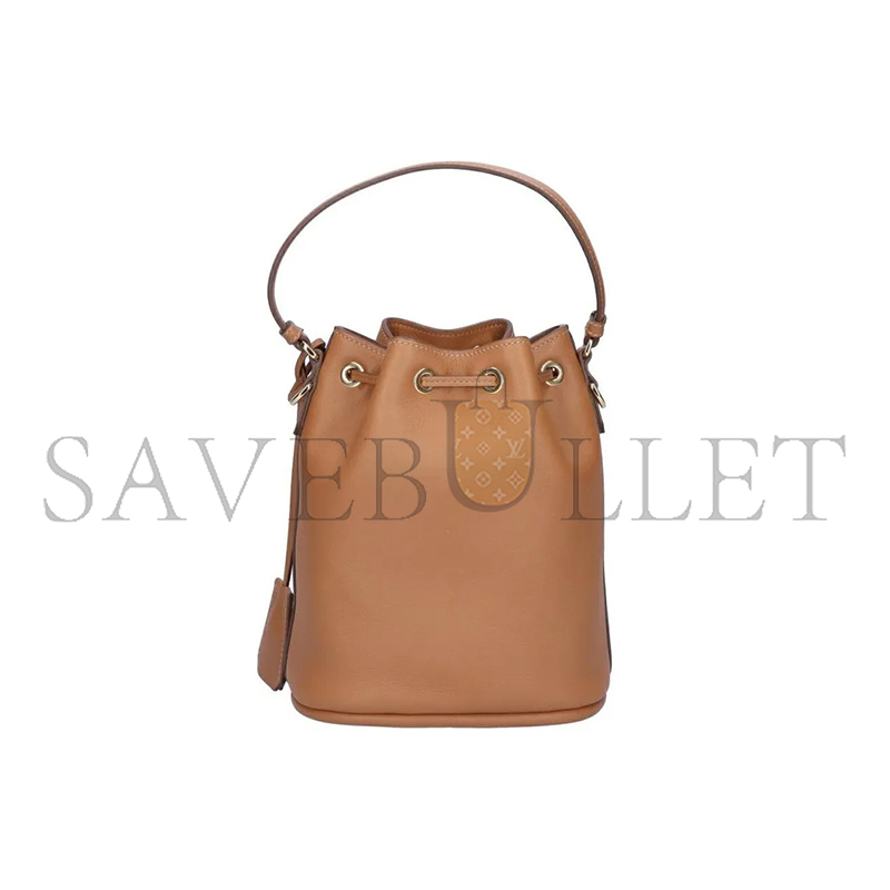 Pra*a calfskin leather bucket bag 1be067 (19.5*15.5*10cm)